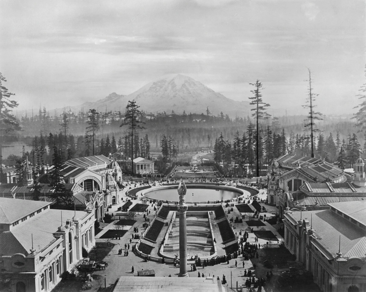 View of the Alaska-Yukon-Pacific Exposition, 1909