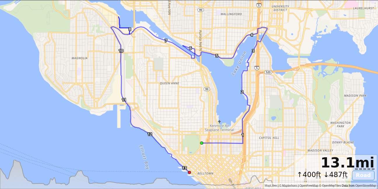 2026 Seattle Half Marathon Preview map