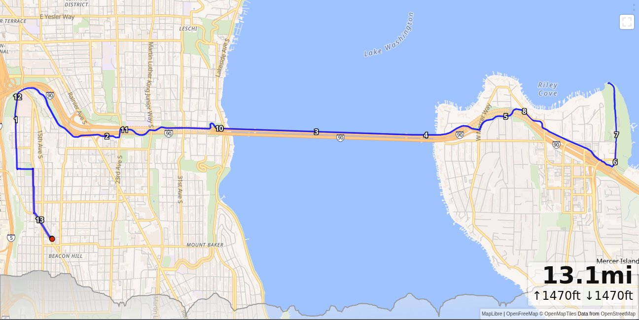 OB: Beacon, I90, Luther Burbank map
