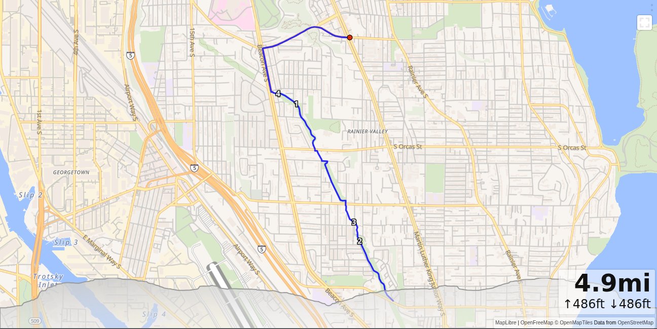 OB: Columbia City, Chief Sealth Trail, New Holly map