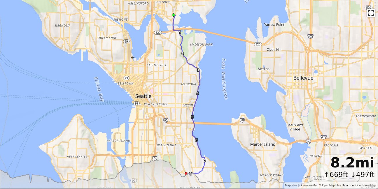 CSE, Arboretum, LWB, Columbia City map