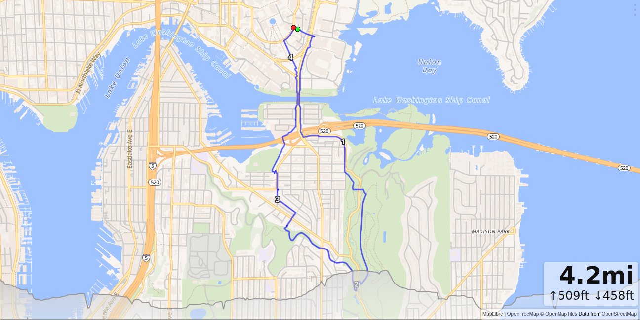 CSE, Arboretum, Interlaken Loop map