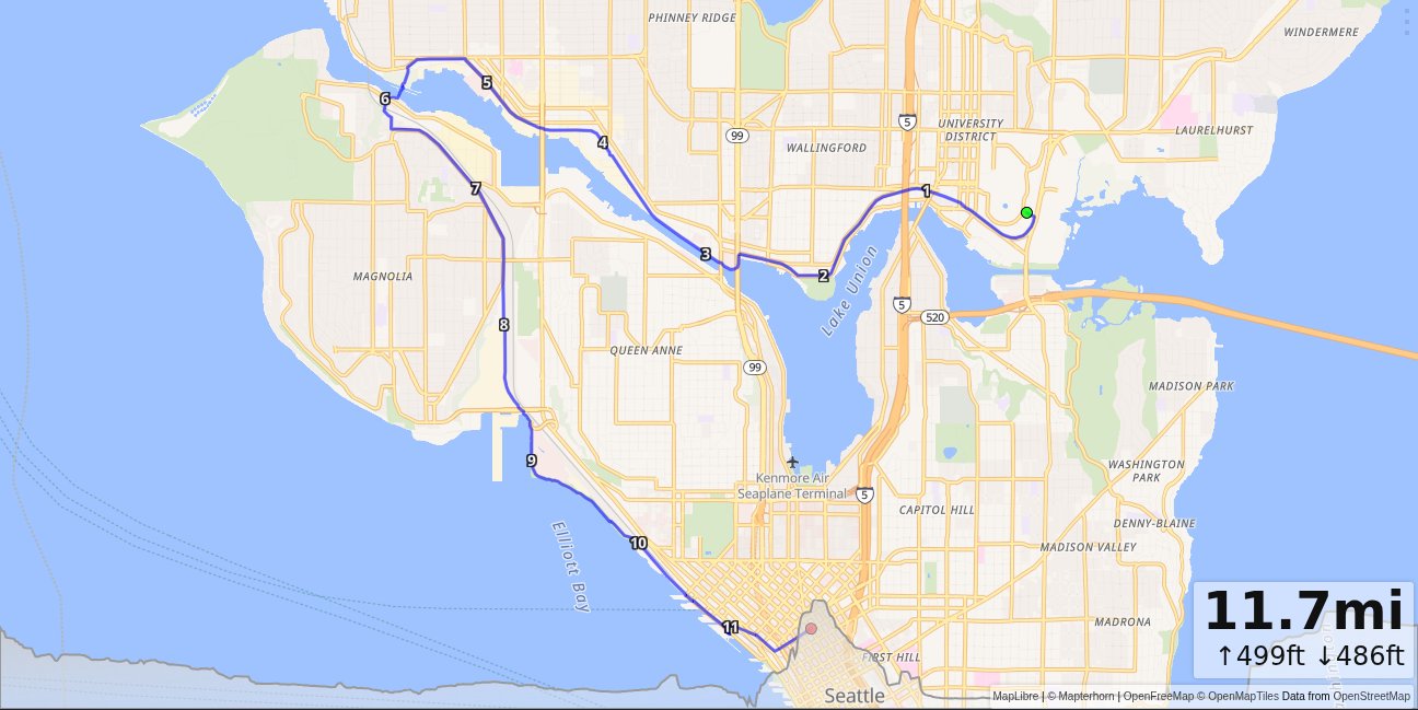 CSE, Burke, Locks, Elliot Bay, Westlake map