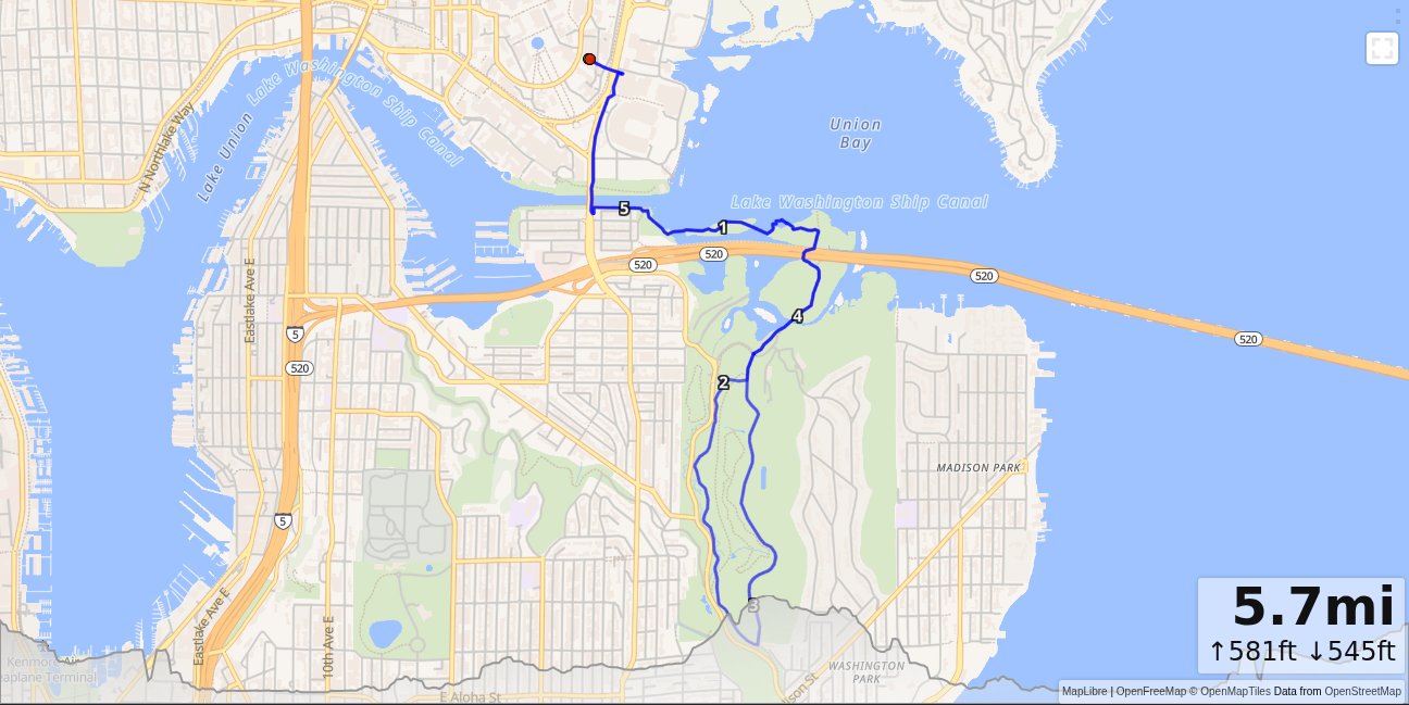 CSE, Foster, Arboretum Loop map