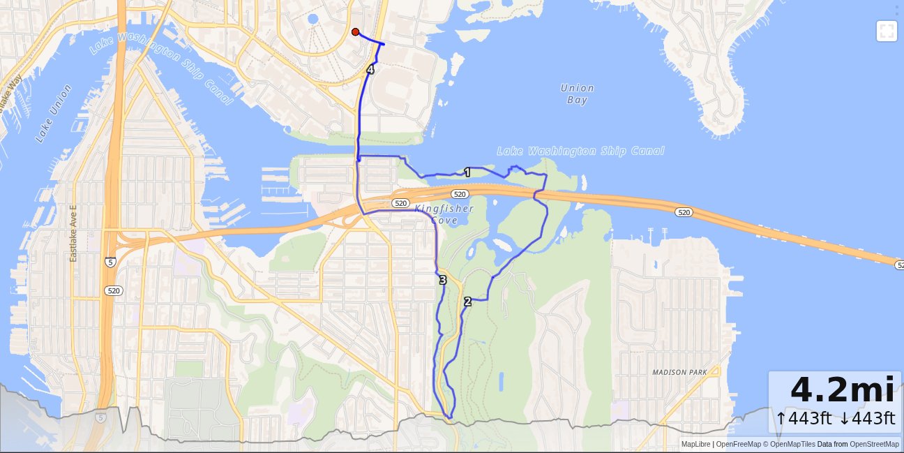 CSE, Foster, Arboretum, Montlake Loop map