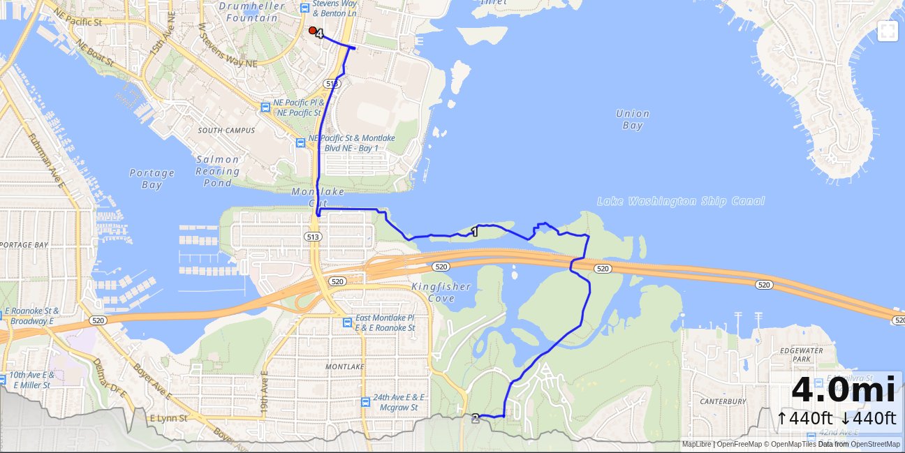 OB: CSE, Foster, Arboretum map
