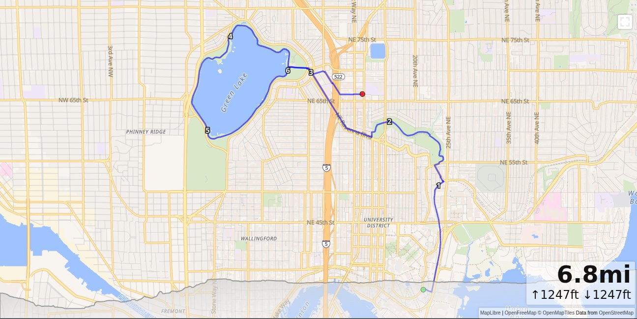 CSE, Green Lake Loop, Roosevelt map