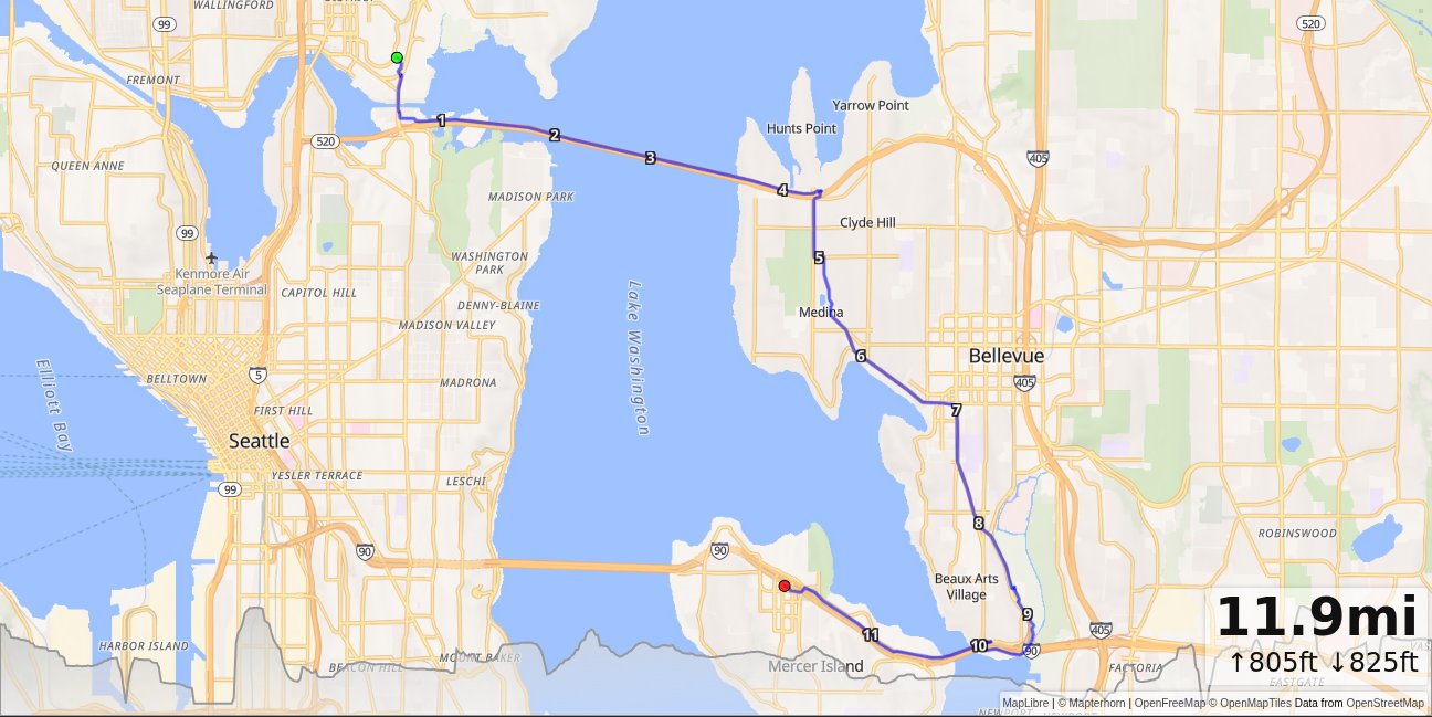 CSE, South Bellevue, Mercer Island map