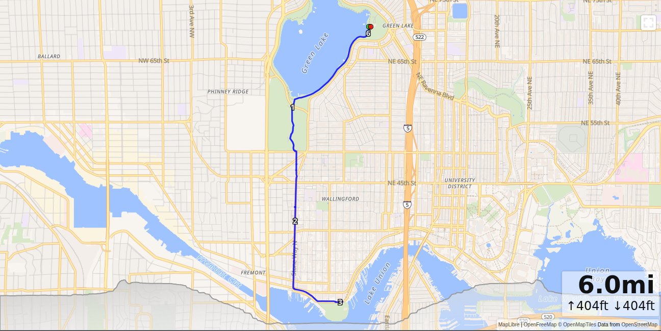 OB: Green Lake Community Center, Gas Works map