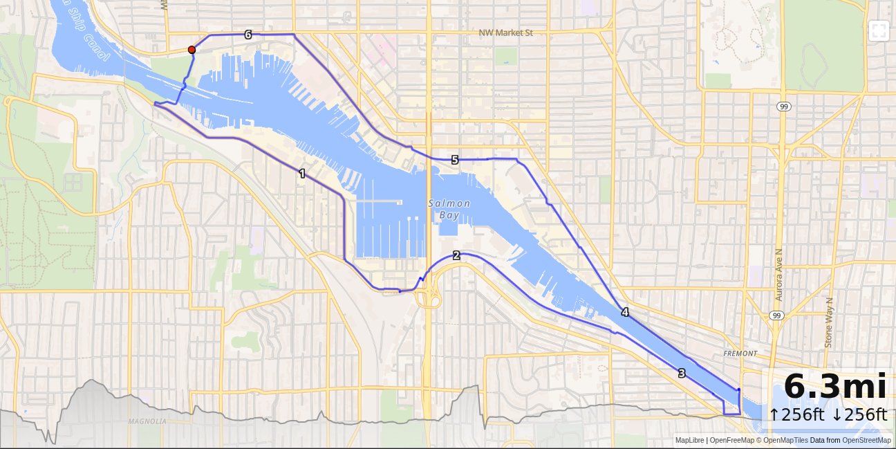 Locks, Fremont Bridge Loop map