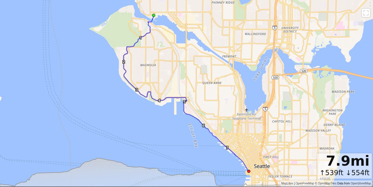 Locks, Magnolia Blvd, Ferry Terminal map