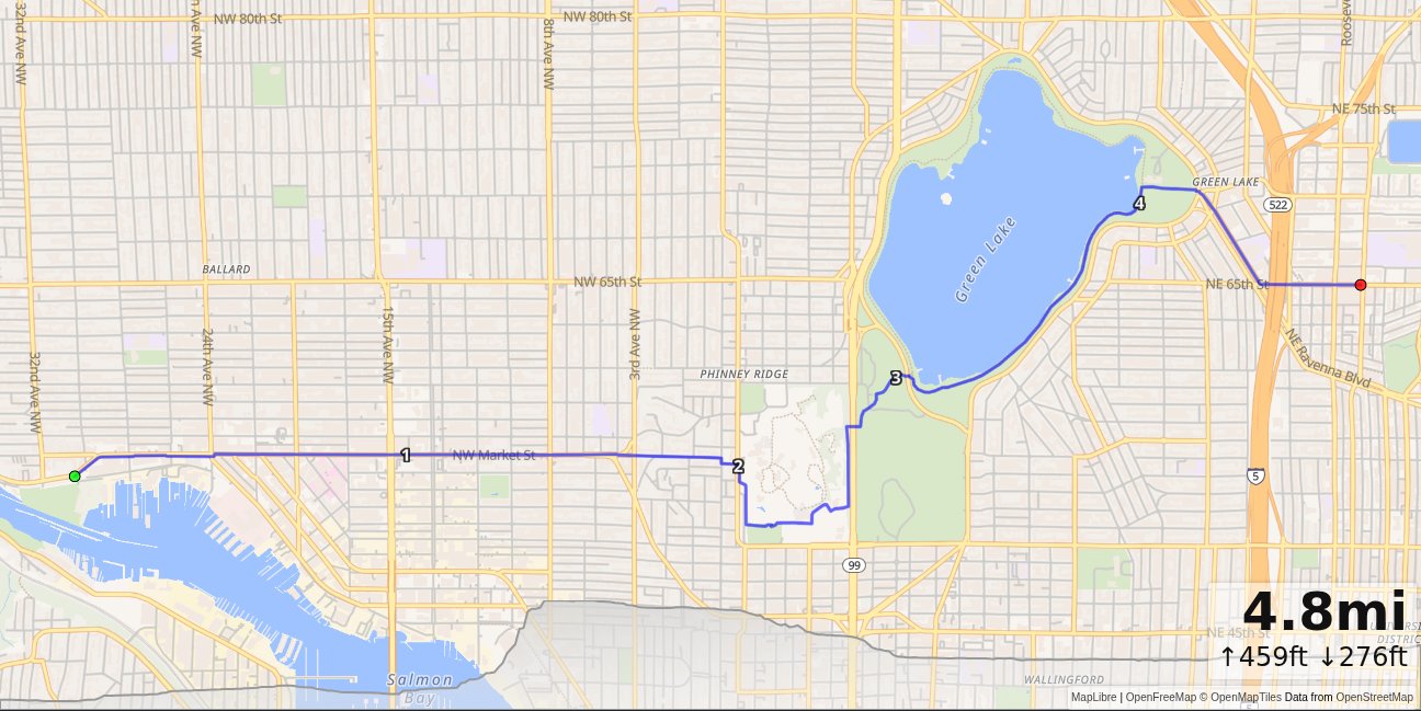 Locks, Phinney Ridge, Greenlake, Roosevelt map