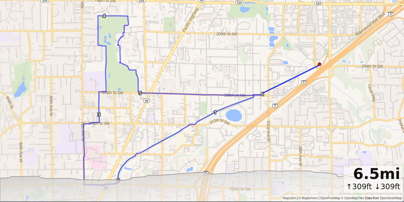 Lynnwood, Golf Course, Interurban Loop map