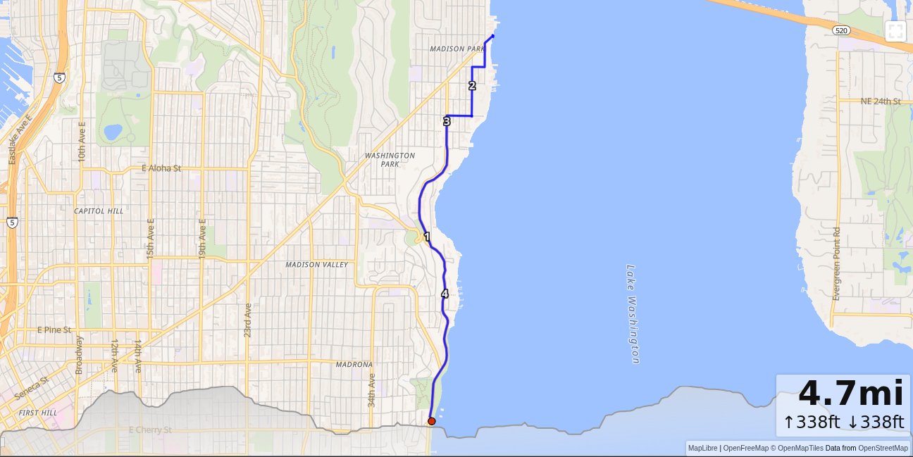 OB: Madrona Park, LWB, Madison Beach map