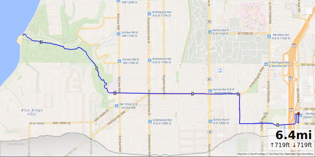 OB: Northgate, Carkeek map