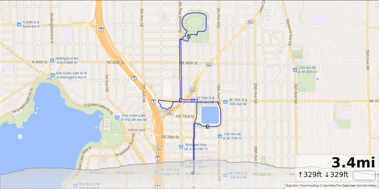 OB: Roosevelt, Rainbow Point, Reservoir Loops map