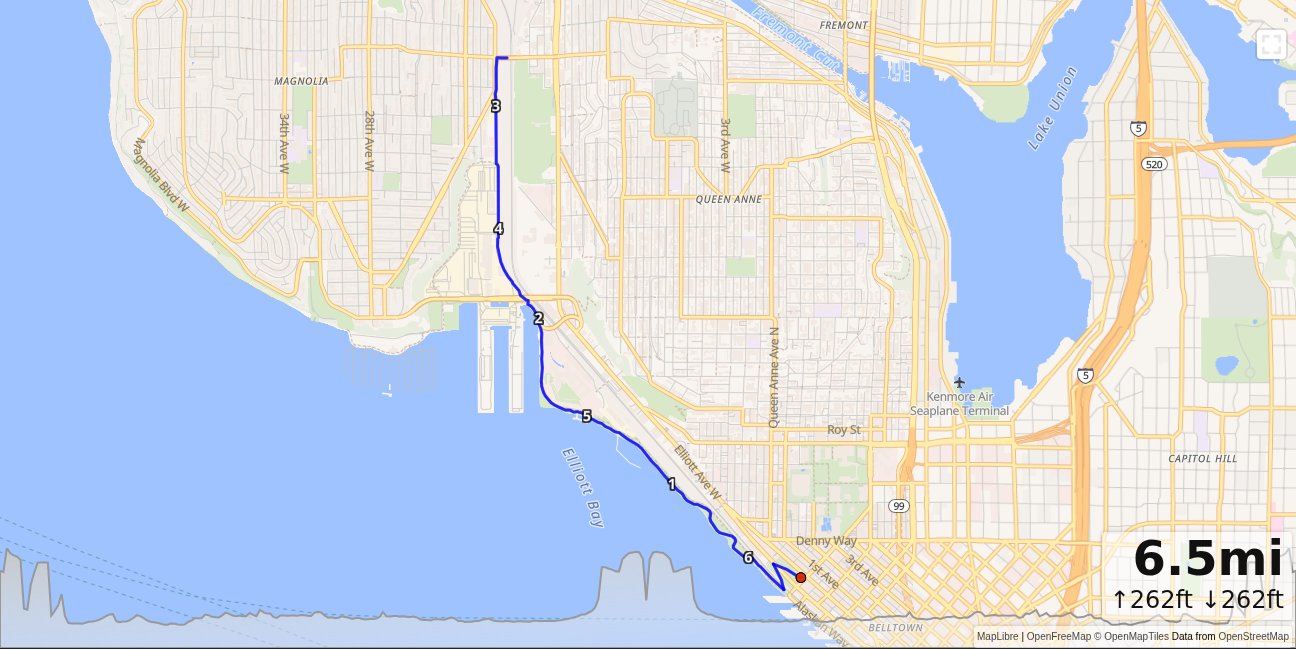 OB: Sculpture Park, Interbay map