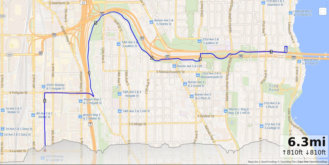 OB: SODO, Mts to Sound, I90 Trail, East Portal View map