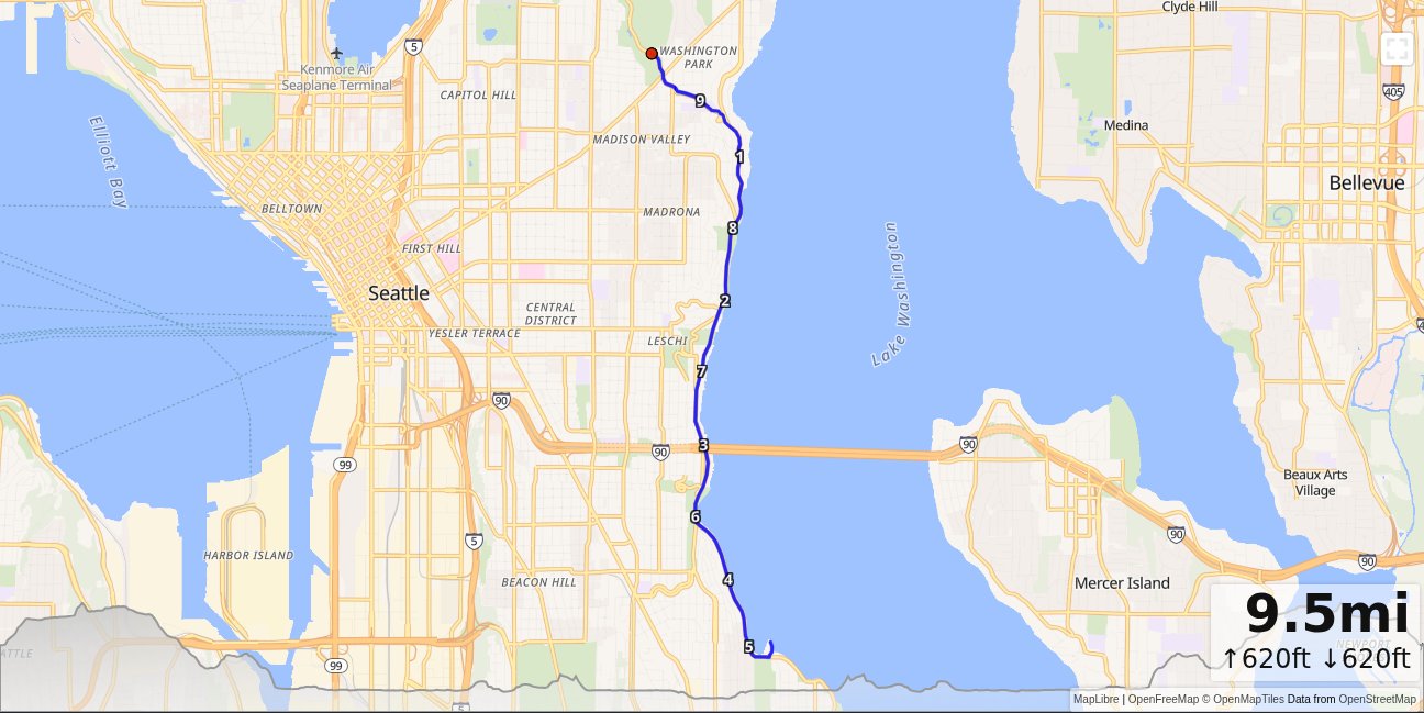 OB: Washington Park, LWB, Sailing Club map