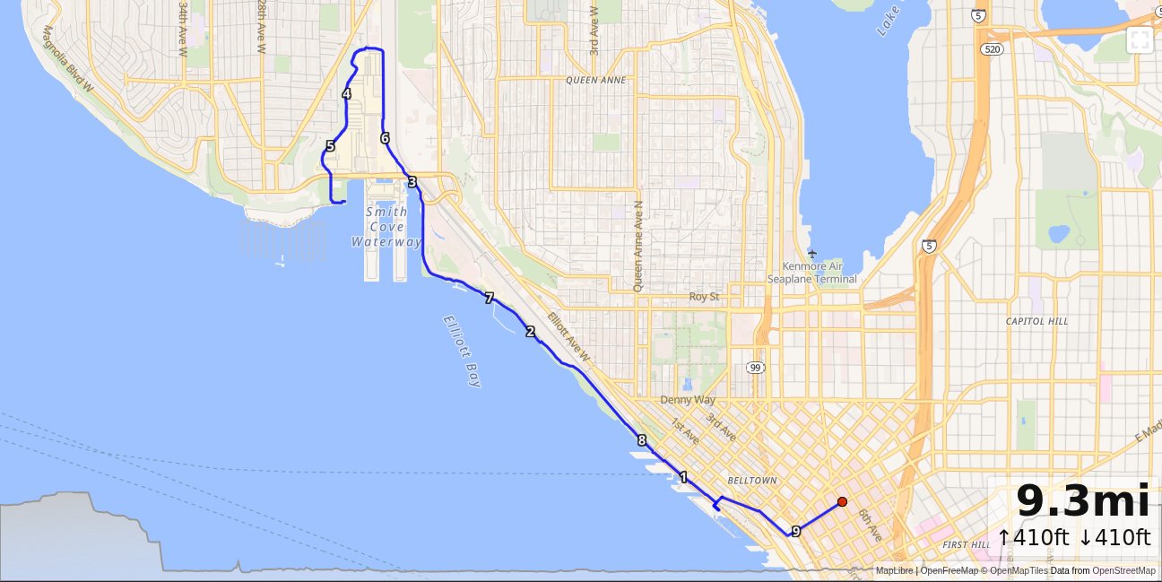 OB: Westlake, Sculpture Park, Smith Cove map